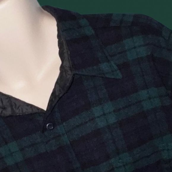 Vintage 1970s-80s Pendleton Blackwatch Tartan Plaid Wool Board Shirt Flannel - X - Picture 1 of 5